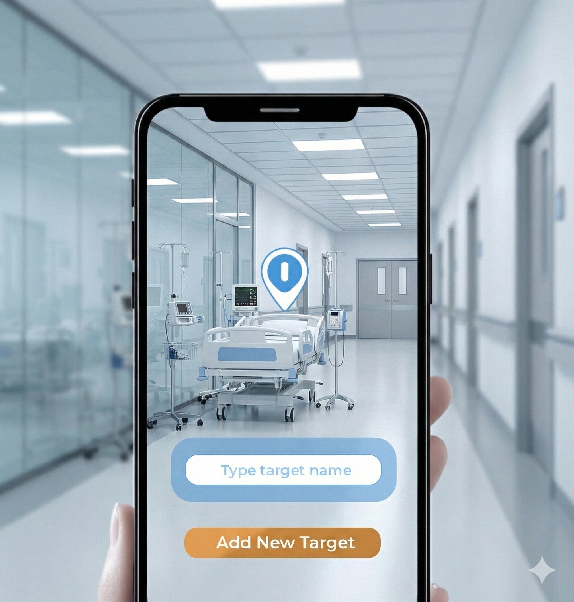 Innabe AR navigation in hospital corridor